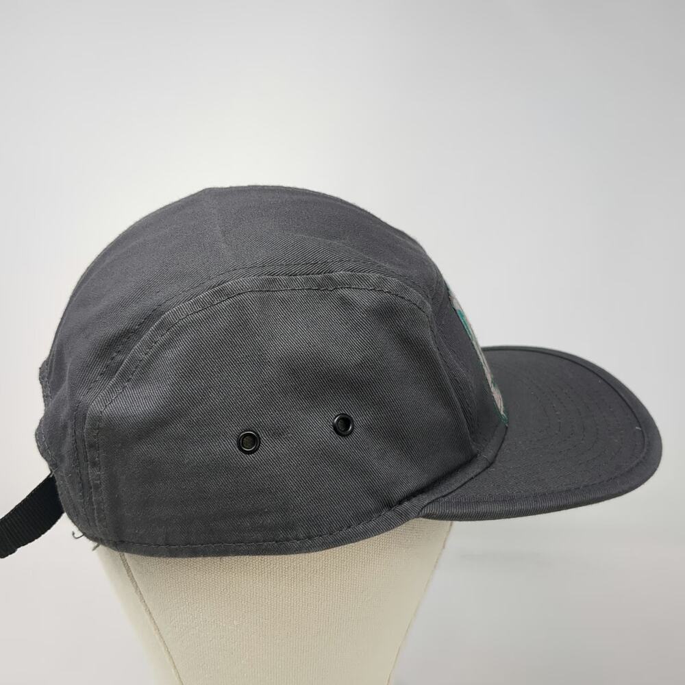 Otto 5 Panel Gray Hat One Size North Fork Coffee Roasters Strapback Flat Brim - Picture 5 of 9